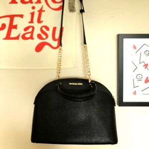 Michael Kors Emmy Saffiano Leather Dome Satchel